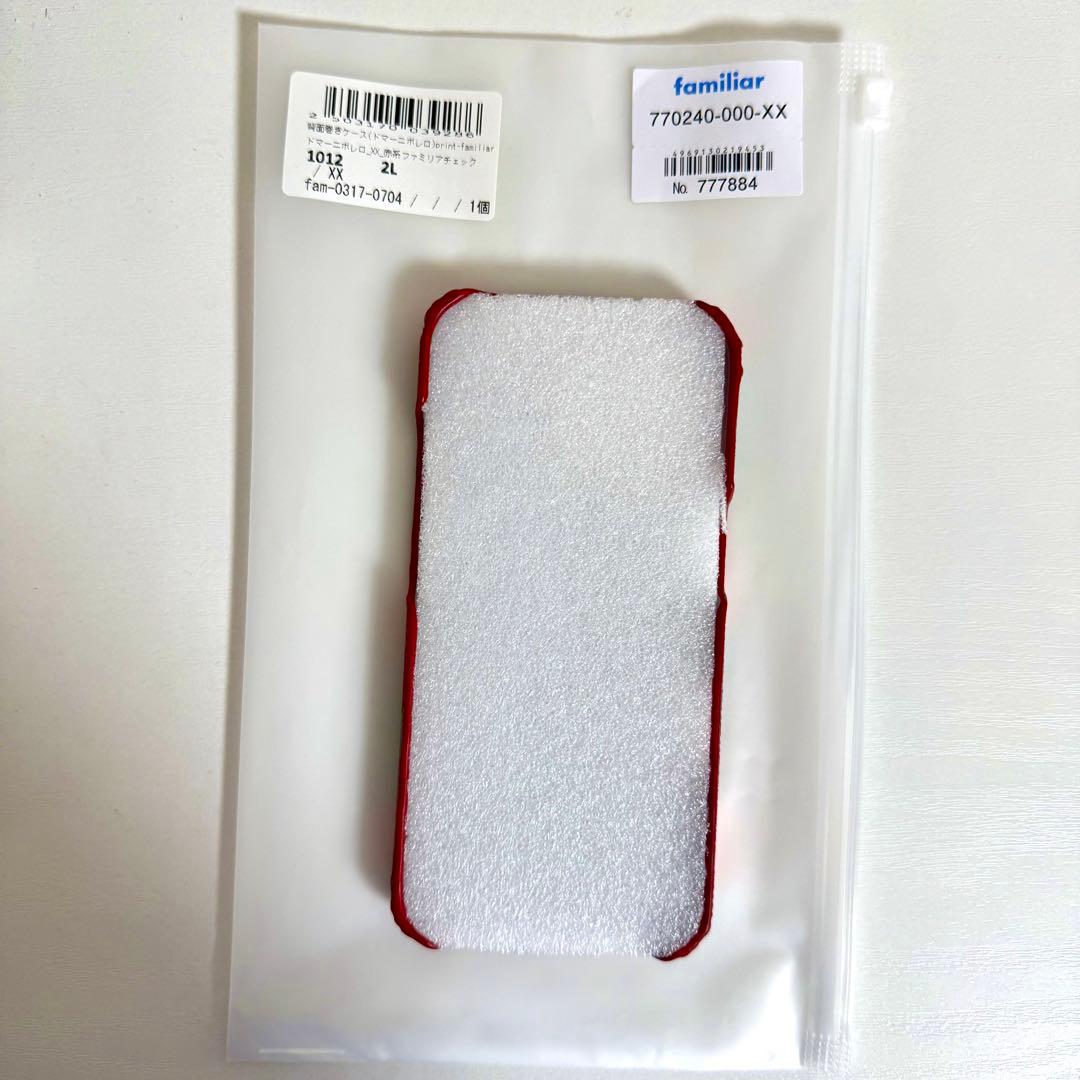 【新品】 ファミリア カスタマイズスマホケース 赤チェックiPhone16pro