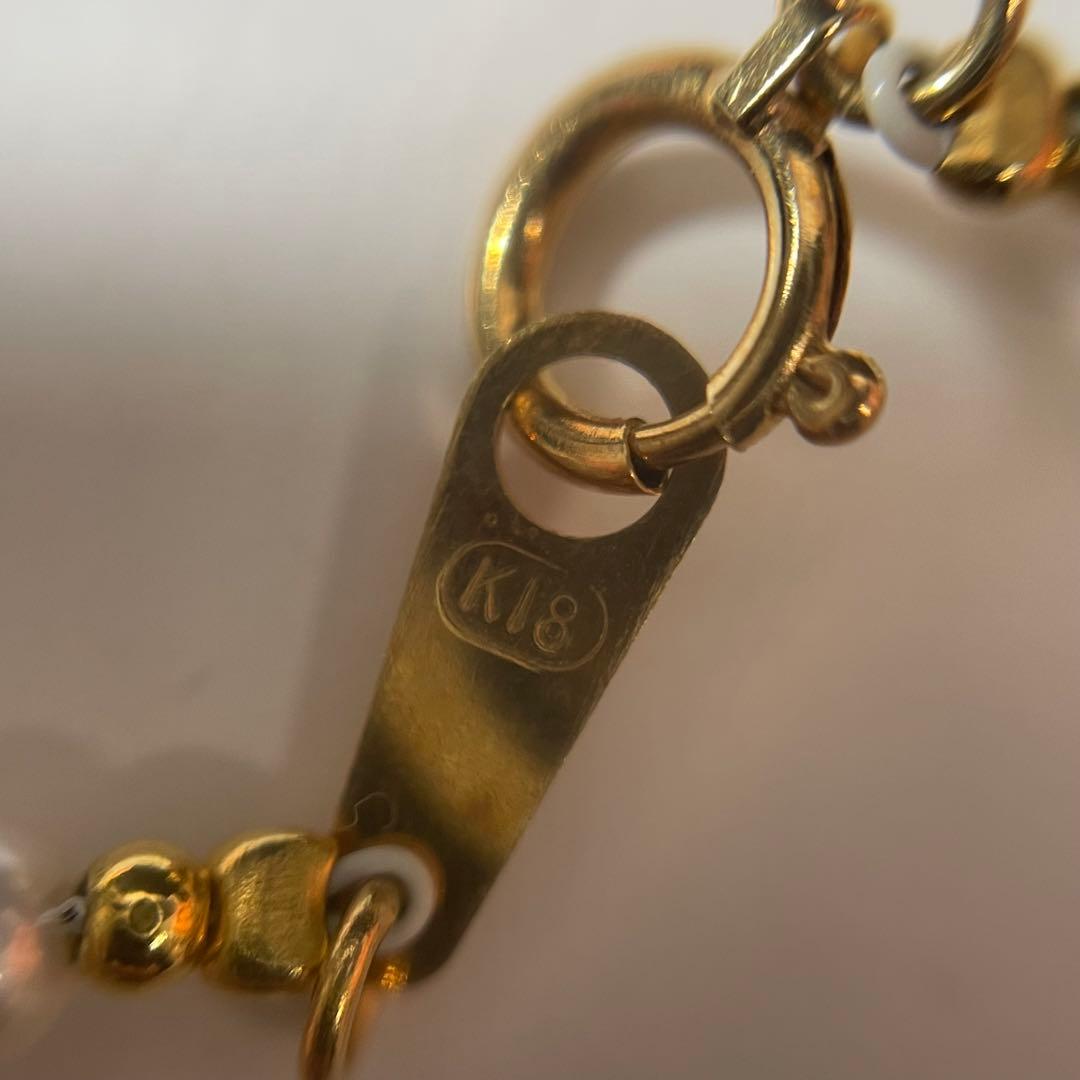 K18 ネックレス　本真珠　ファッション　アクセサリー　レディース