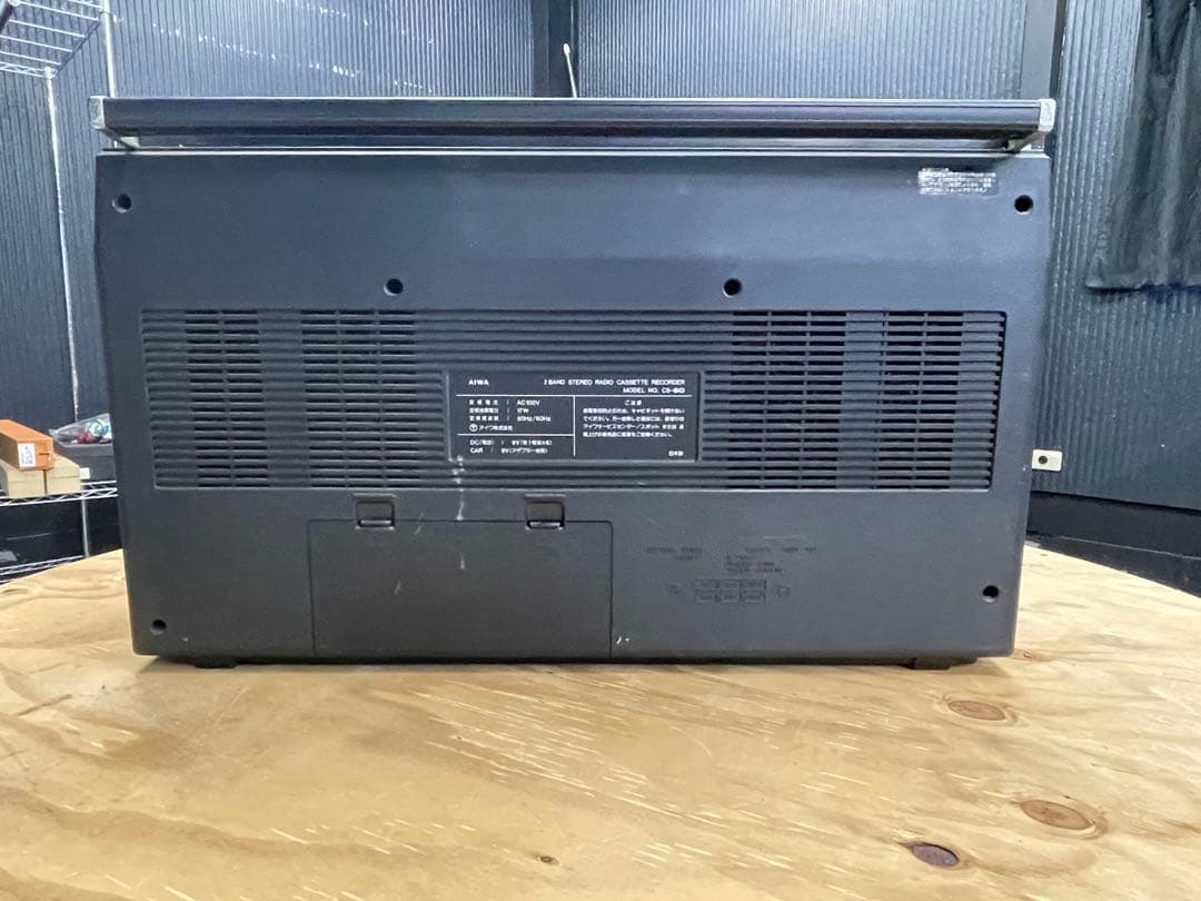 [ジャンク]AIWA FM/AMラジオ カセット CS-80