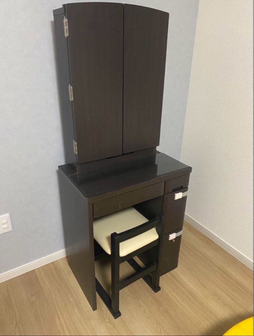 【美品】ニトリ 三面鏡ドレッサー 鏡台 ※たのメル便