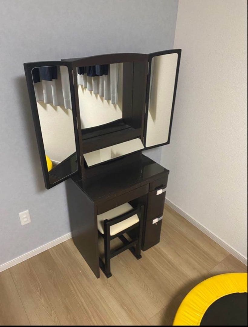【美品】ニトリ 三面鏡ドレッサー 鏡台 ※たのメル便