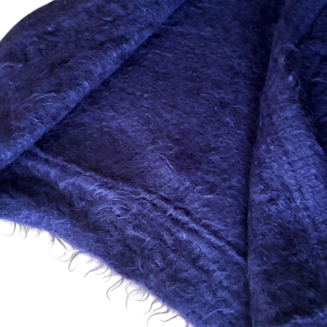 希少 ISSEY MIYAKE 起毛ウールベスト 紫 S〜M相当　極暖