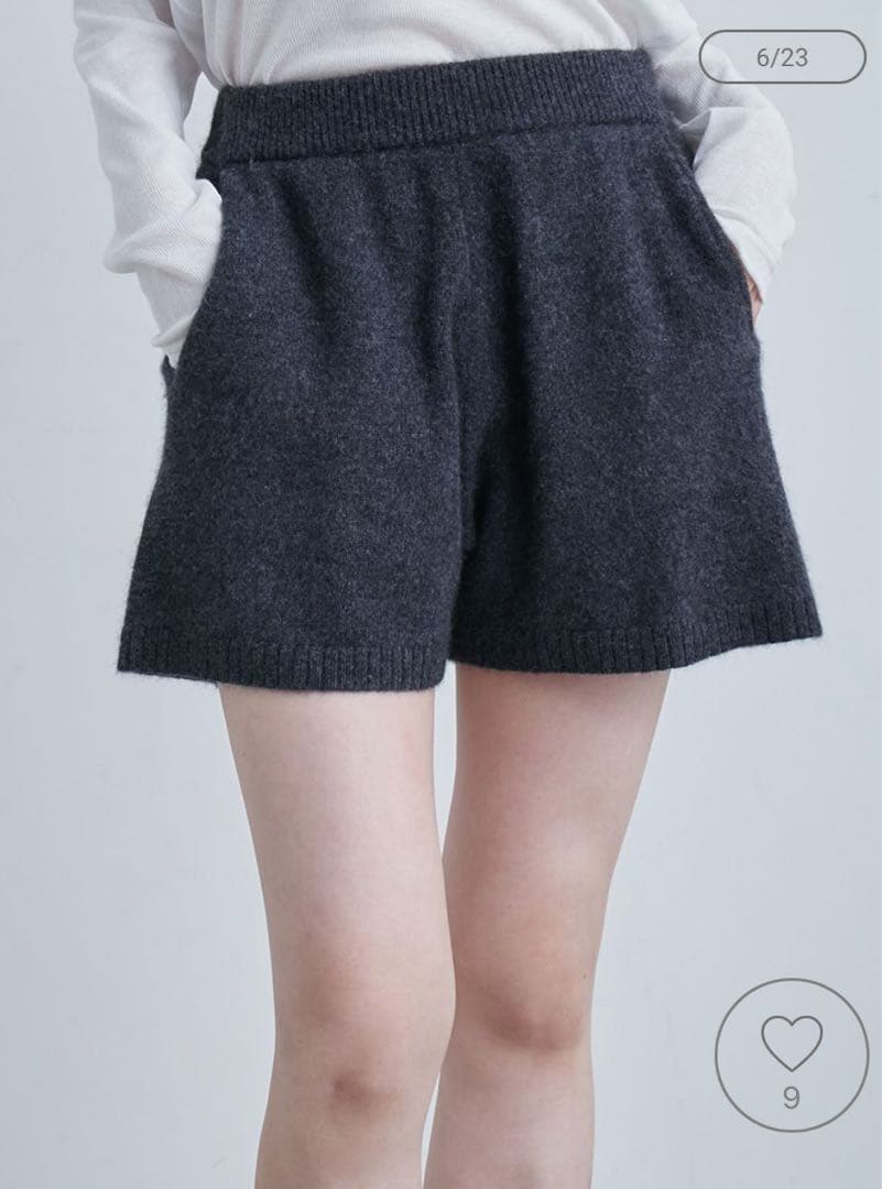 【新品】MIESROHE⭐︎ソフトシャギーニットショートPT