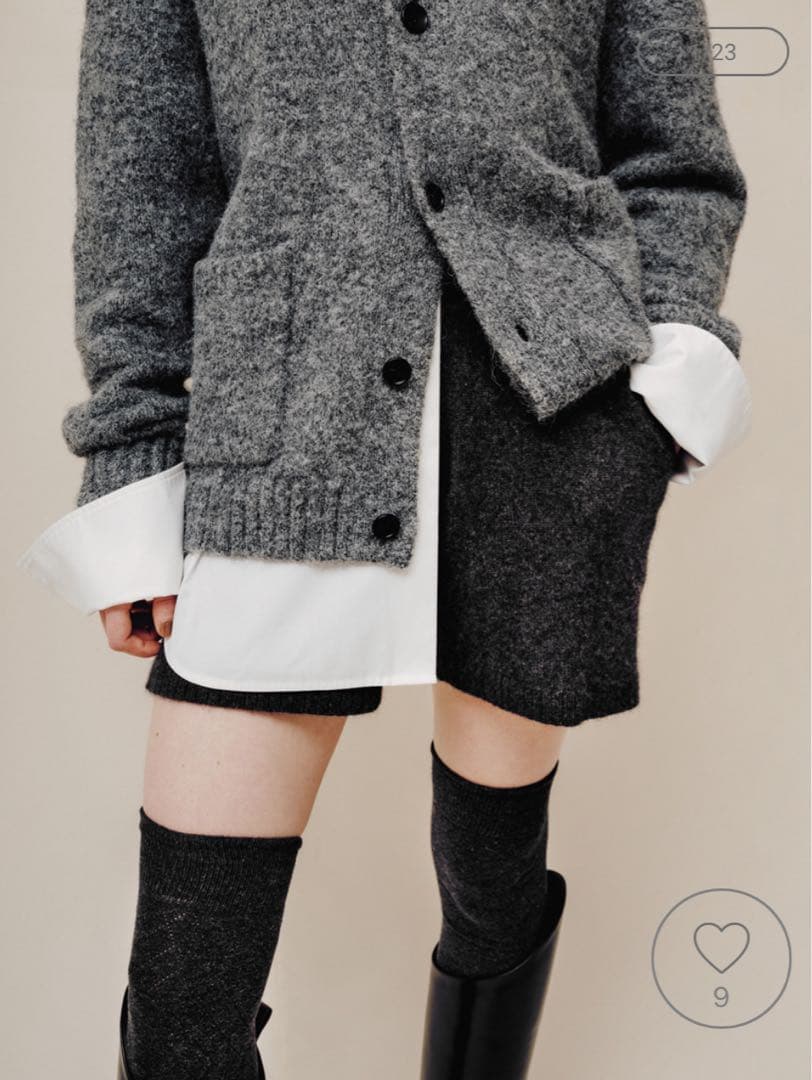 【新品】MIESROHE⭐︎ソフトシャギーニットショートPT