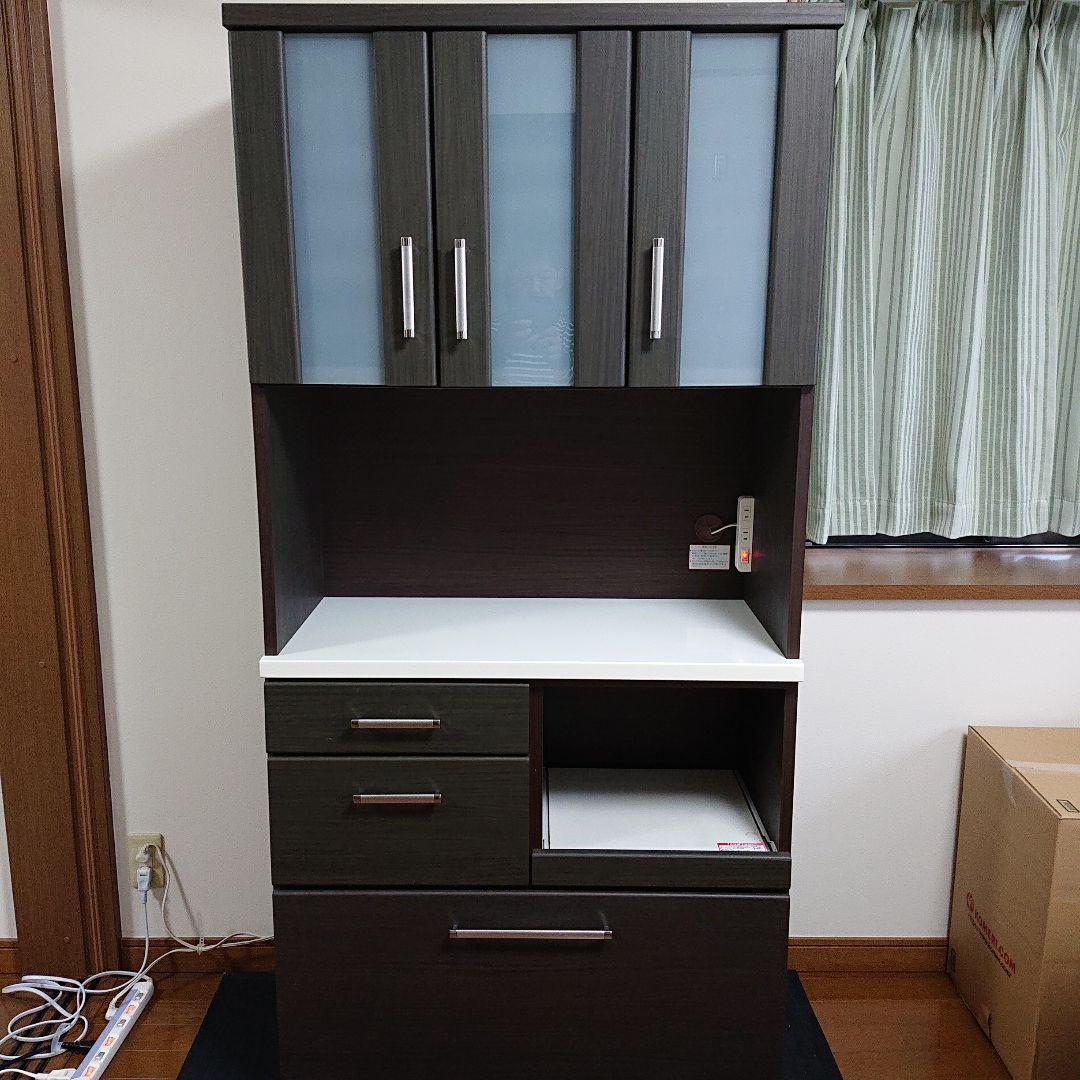 ニトリ　NITORI キッチンボード　キッチンカウンター　食器棚 幅90cm