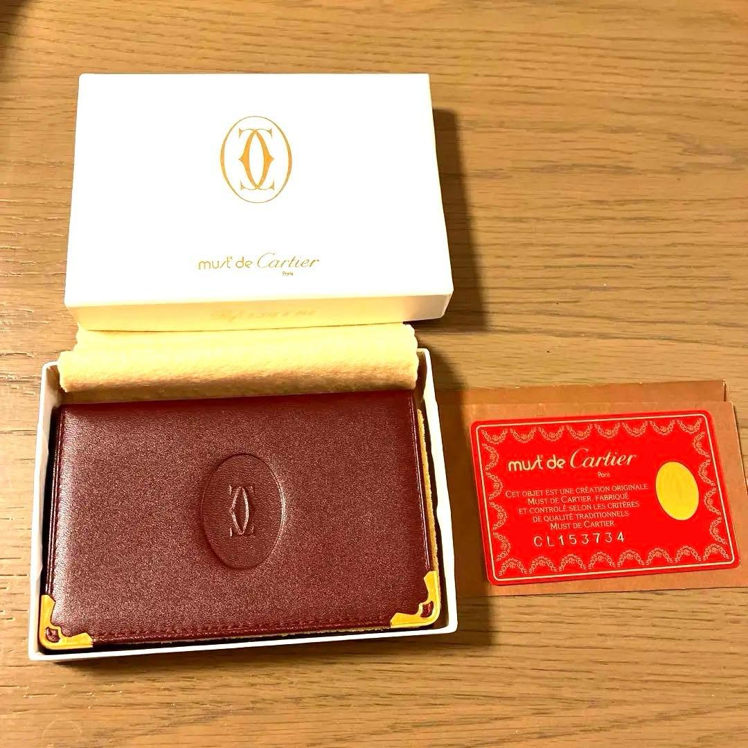新品未使用⭐︎Cartier 名刺入れ ワインレッド
