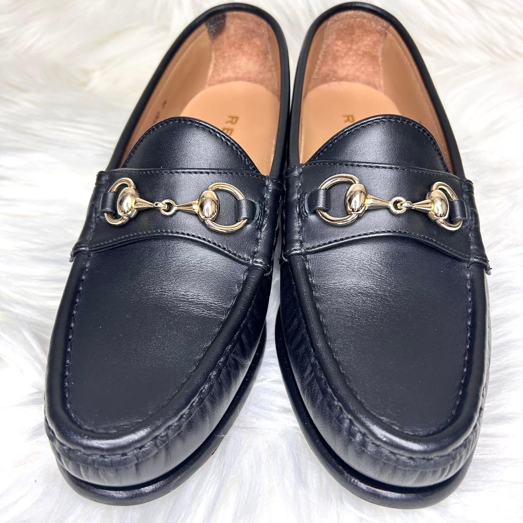 ✨美品✨【リーガル】ビットローファー 本革 黒 W83D 金具 24