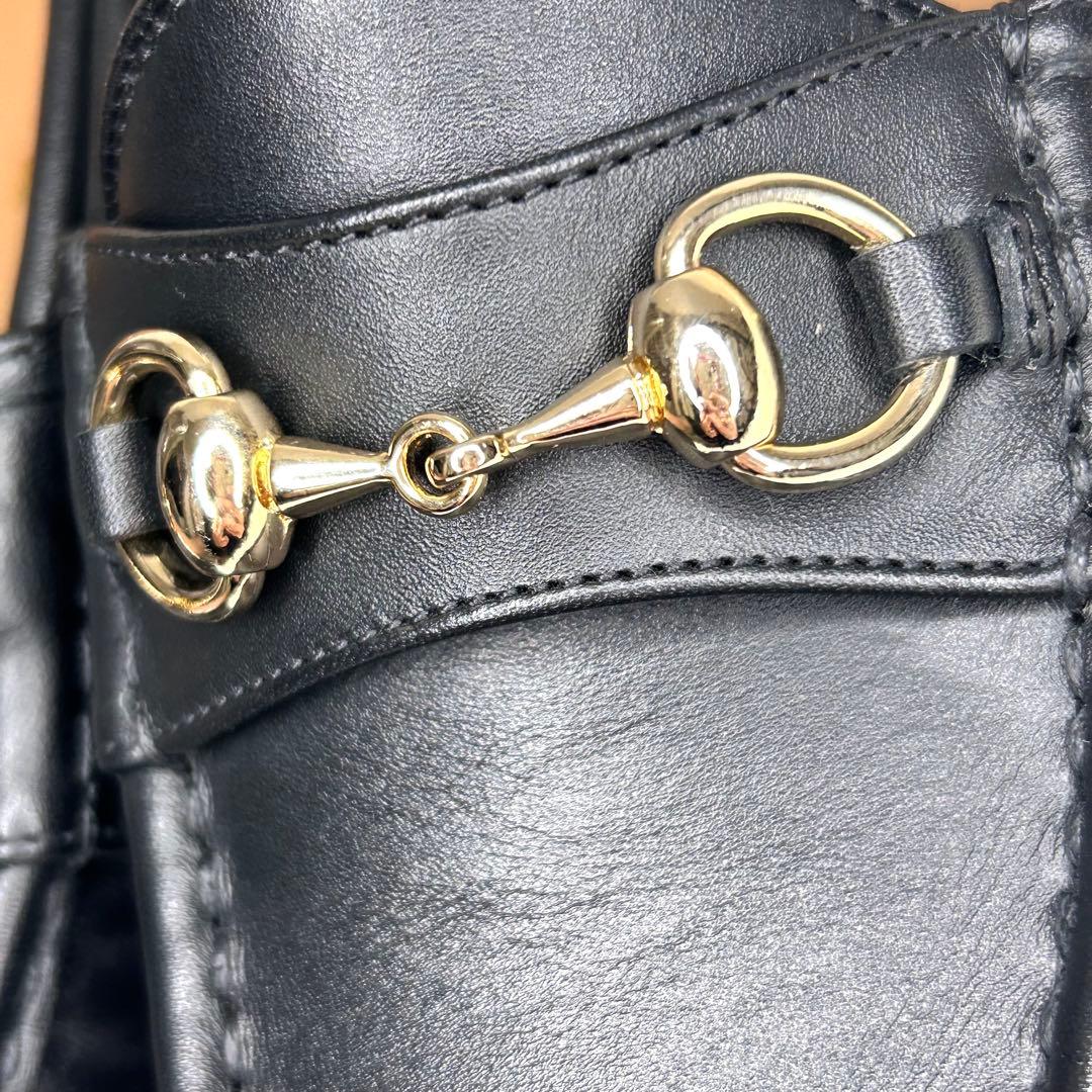 ✨美品✨【リーガル】ビットローファー 本革 黒 W83D 金具 24