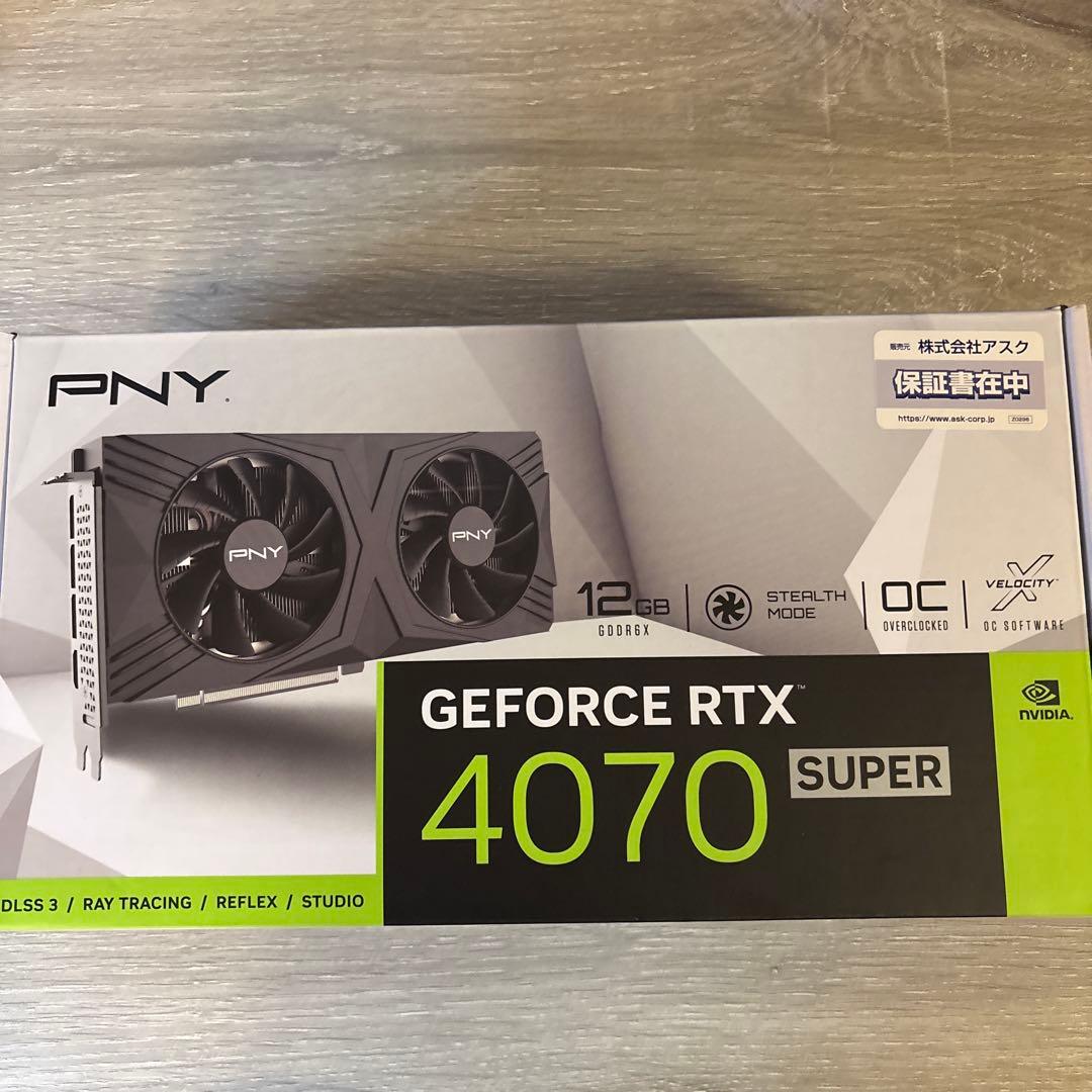 グラフィックボード・グラボ・ビデオカード PNY GEFORCE RTX 4070super nvidia