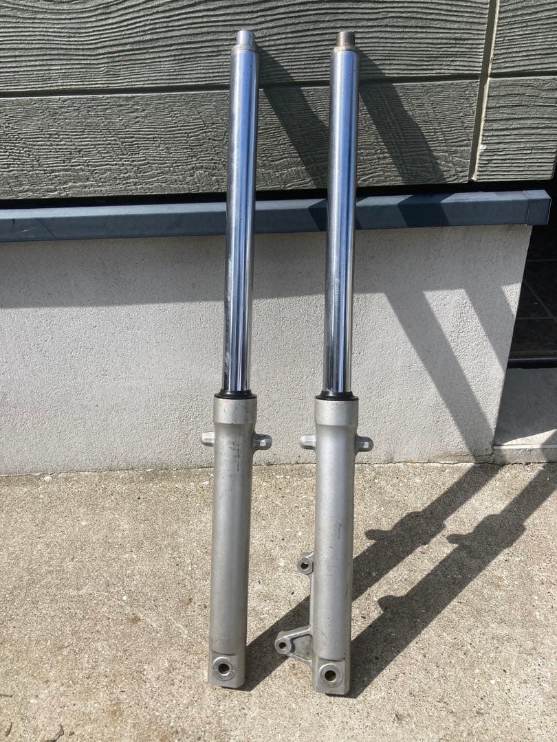 美品 NS-1 フロントフォーク 曲がり確認　シートパイプ加工済 画像　流用