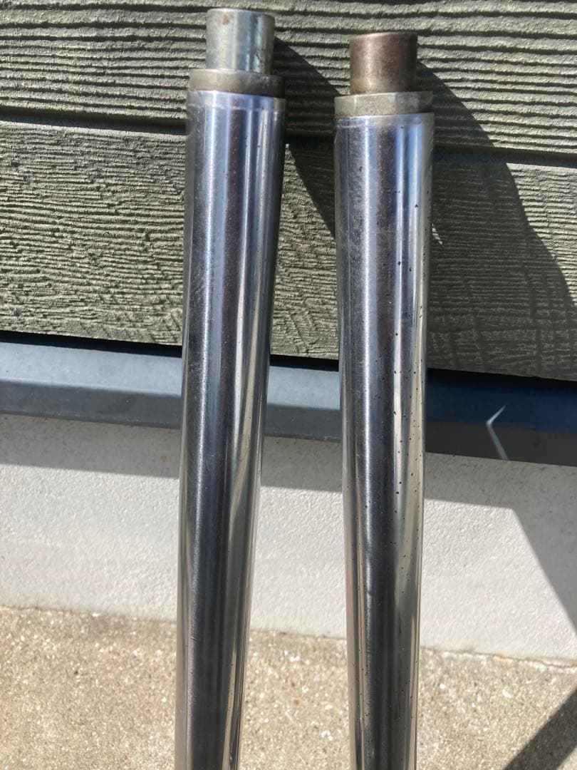 美品 NS-1 フロントフォーク 曲がり確認　シートパイプ加工済 画像　流用