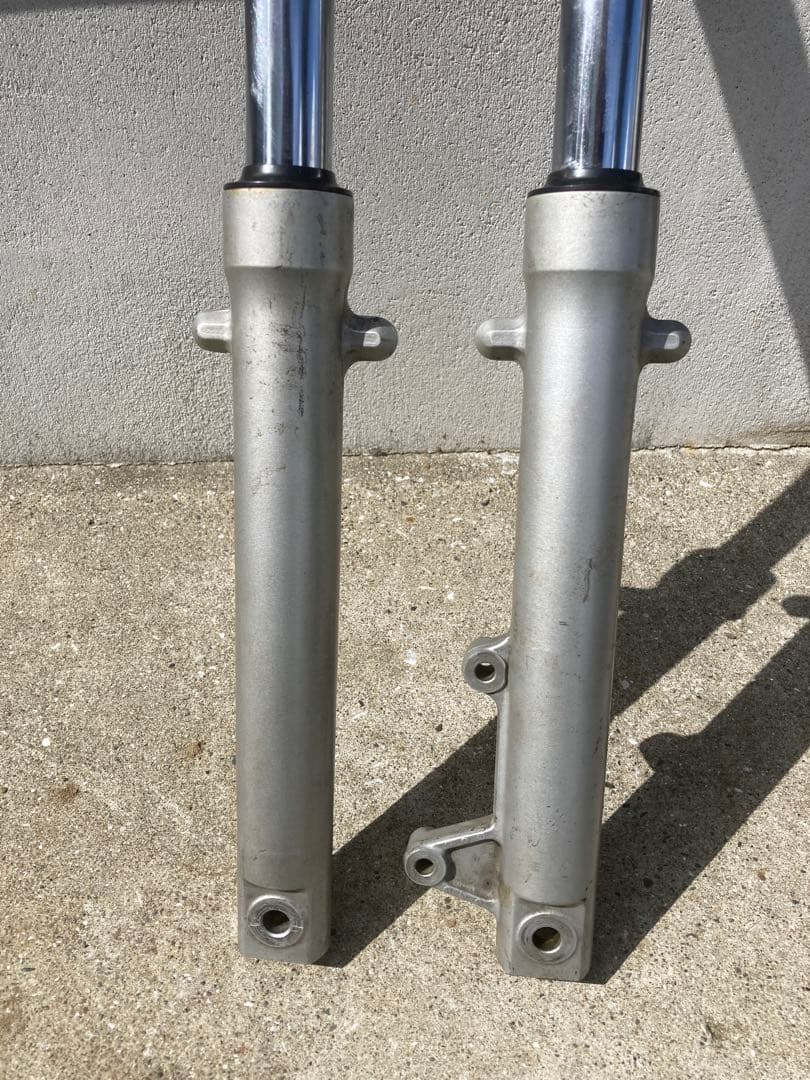 美品 NS-1 フロントフォーク 曲がり確認　シートパイプ加工済 画像　流用