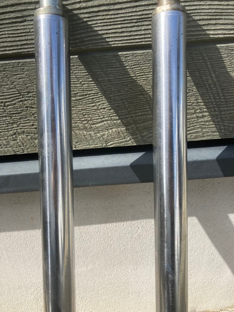 美品 NS-1 フロントフォーク 曲がり確認　シートパイプ加工済 画像　流用