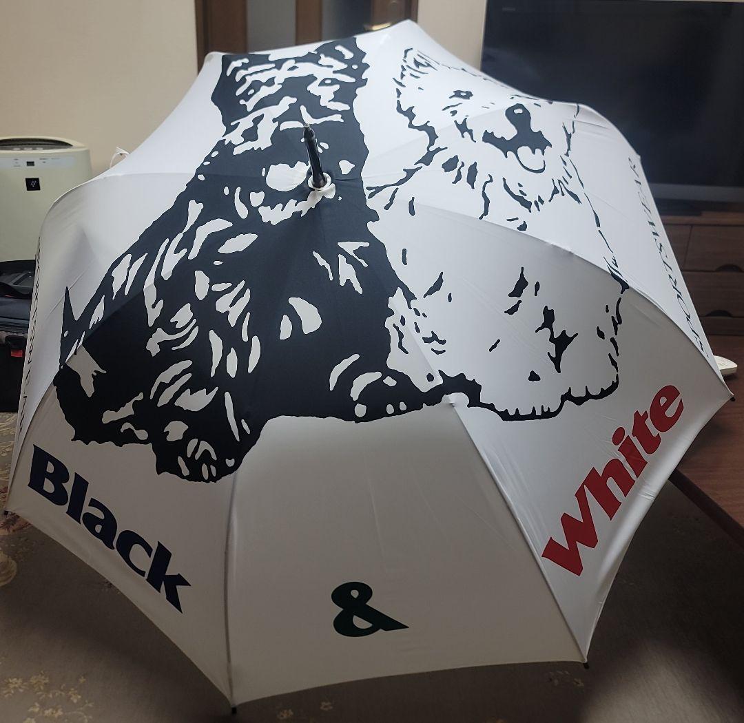 ゴルフ用傘 アンブレラ ブラックアンドホワイト