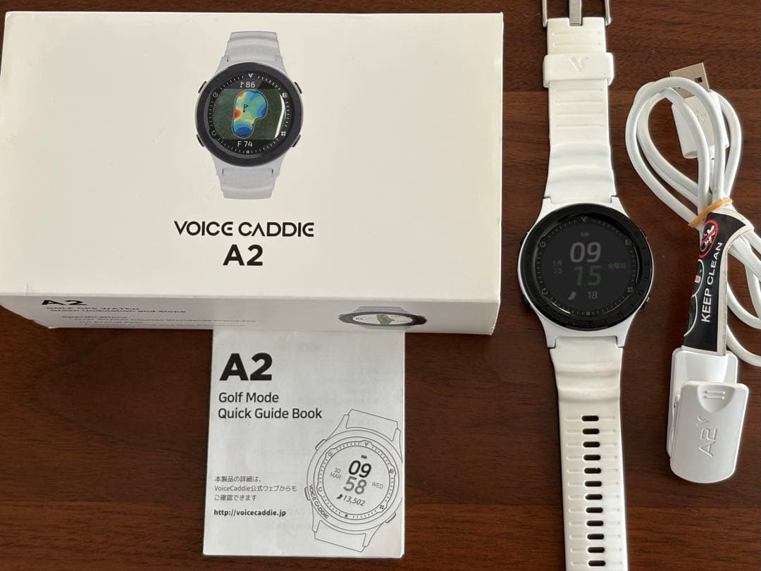 Voice Caddie A2 ゴルフGPSウォッチ（バッテリー交換済）