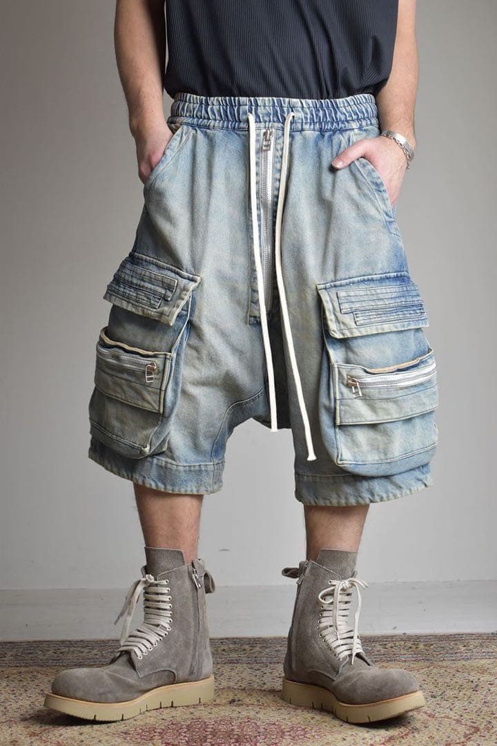 A.F ARTEFACT ヴィンテージデニムサルエルショーツ