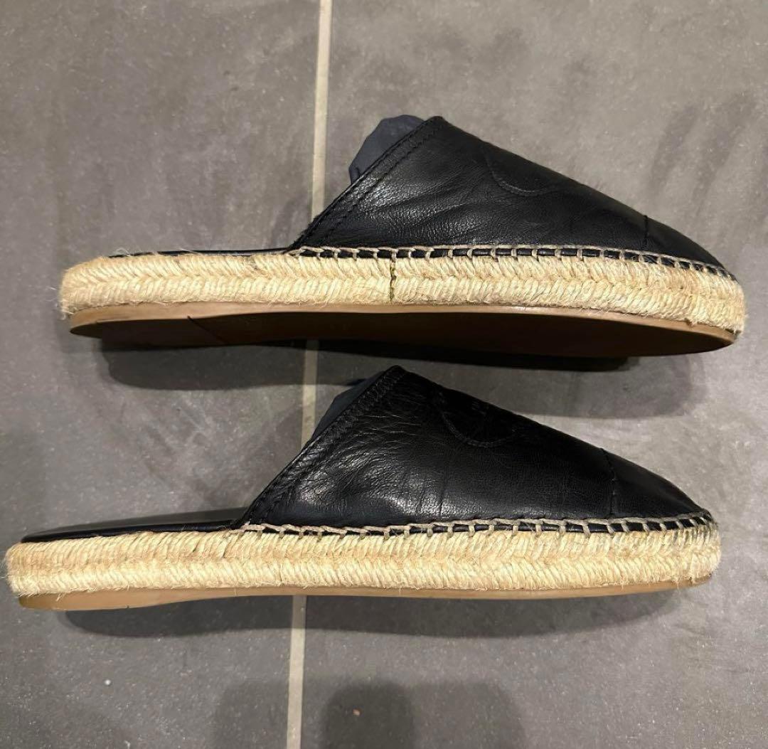 プラダのレザーエスパドリーユ⭐︎38サイズ