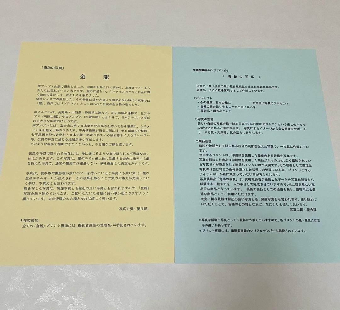 秋元隆良氏 奇跡の写真『金龍』