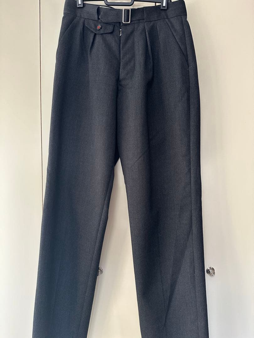 Maison Margiela 21AW ベルテッドウールフランネルスラックス