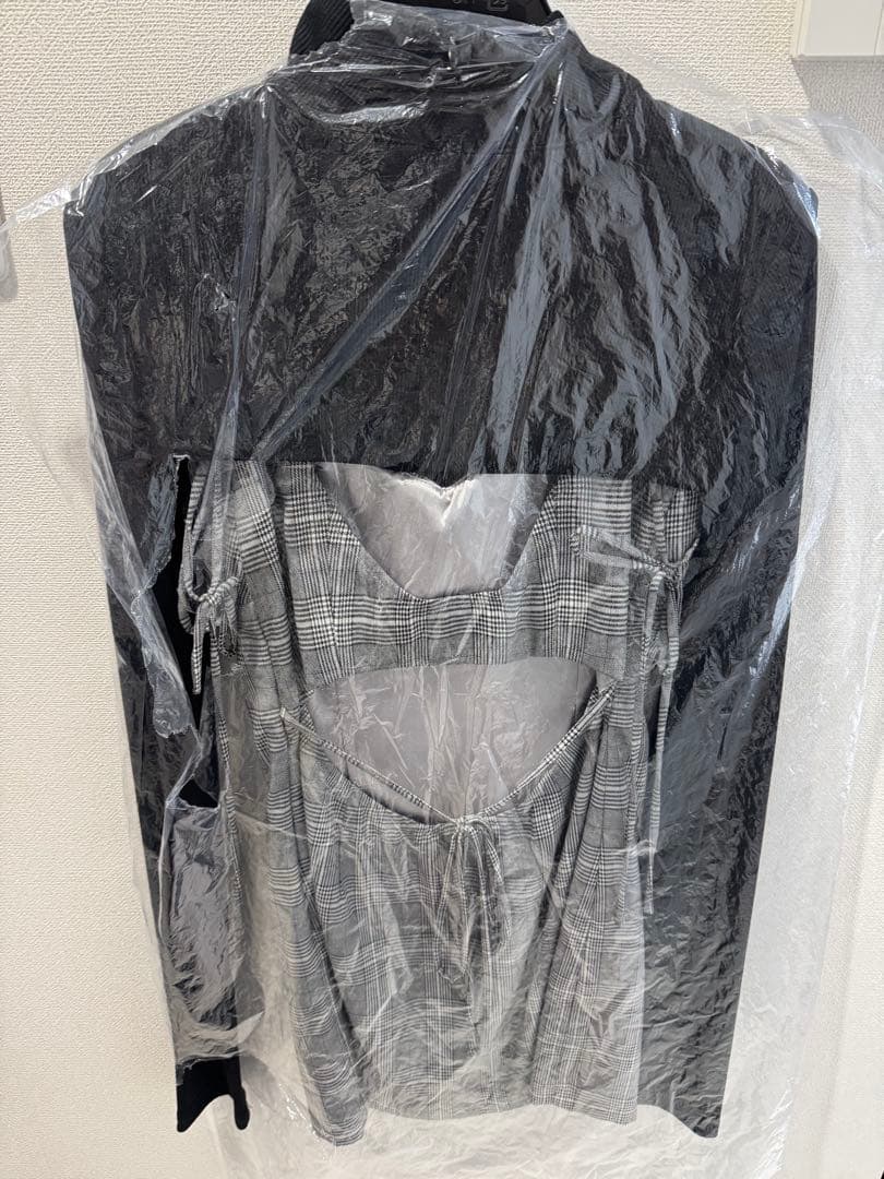 Brille グレー チェック柄 ミニワンピース Mサイズ キャミ