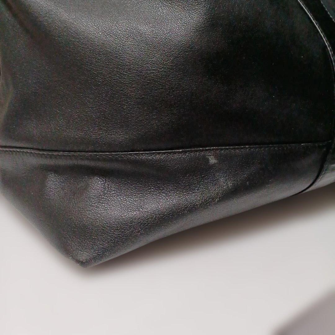 COACH オールドコーチ 黒 レザー ボストンバッグ