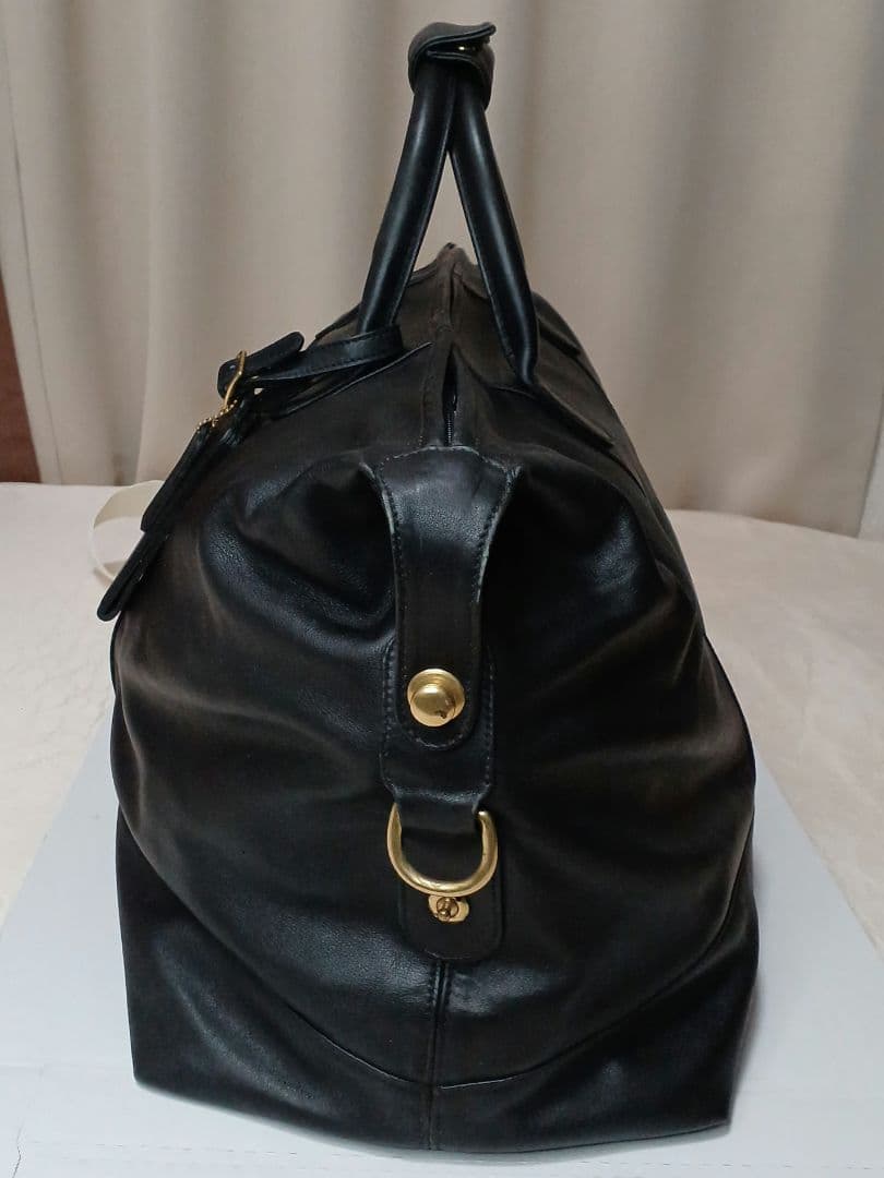COACH オールドコーチ 黒 レザー ボストンバッグ