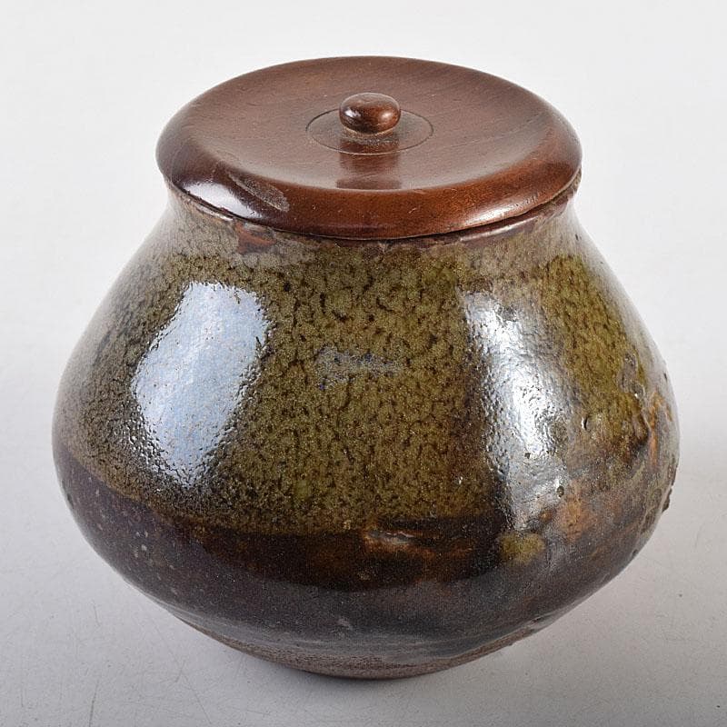 茶道具　瀬戸焼　茶入　仕覆・時代箱付　M　R8633