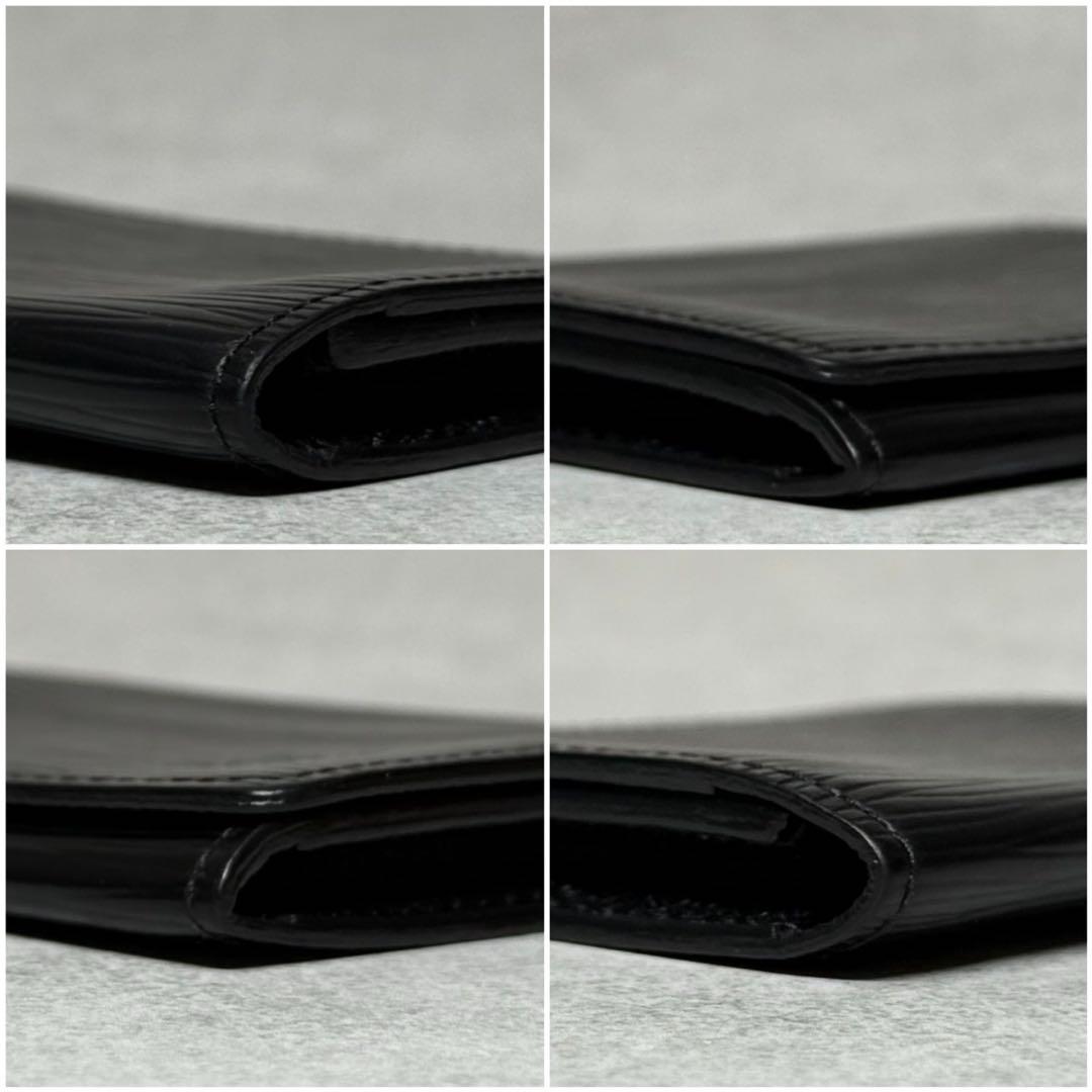 美品 ルイヴィトン エピ ノワール アンヴェロップカルトドゥヴィジット 名刺入れ