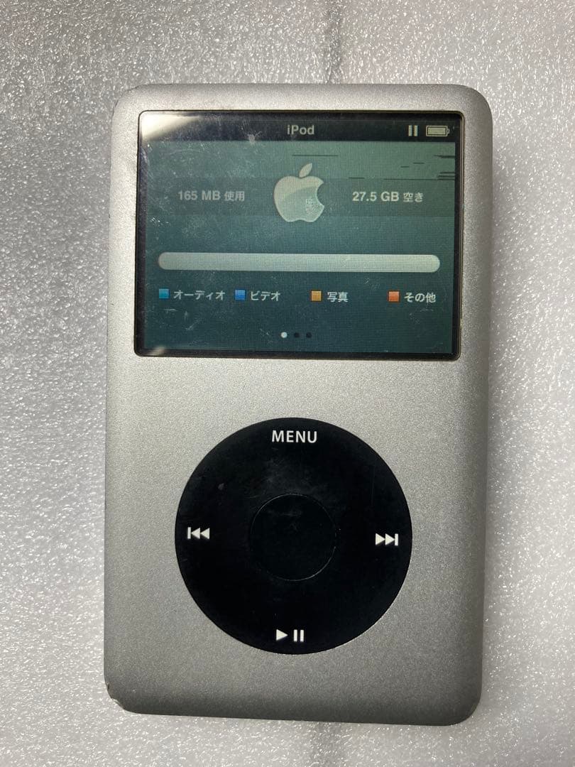 iPod classic 超大容量バッテリー&HDD30GB 液晶holdNG