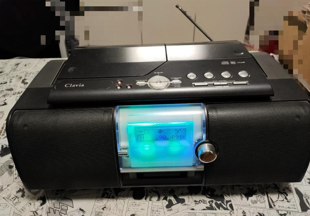 ビクター CD/MDラジカセ Clavia RC-L1MD-B black