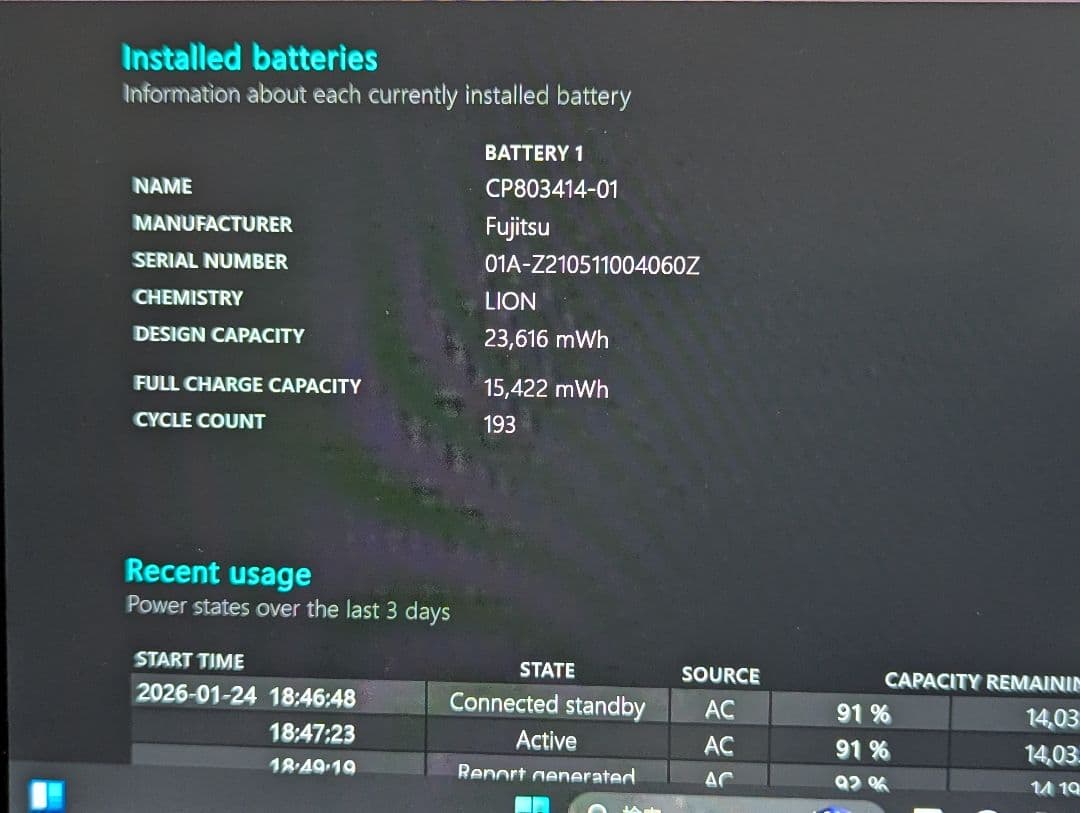 11世代 LIFEBOOK U9311/F