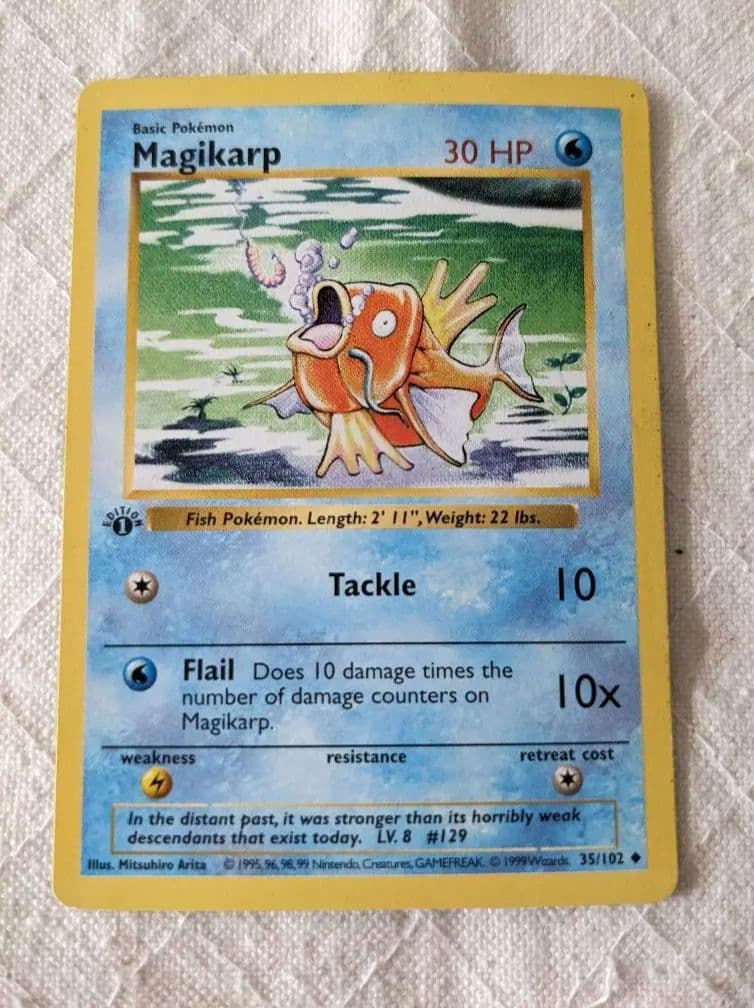 英語版初期　Magikarp 1st Edition shadowless