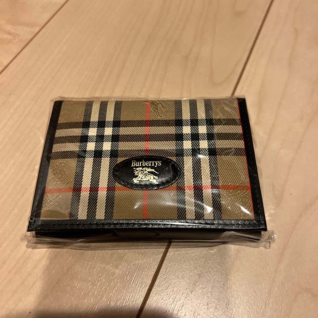 Burberry's チェック柄 レザー名刺入れ
