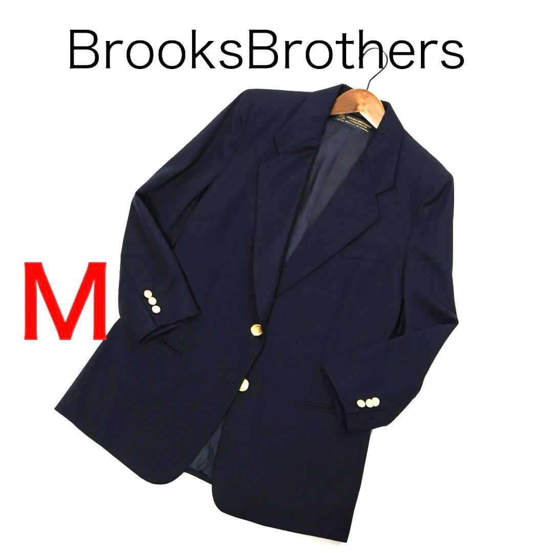 H4280◾️ブルックスブラザーズ　ウール　濃紺　金釦　ブレザー　Y2K