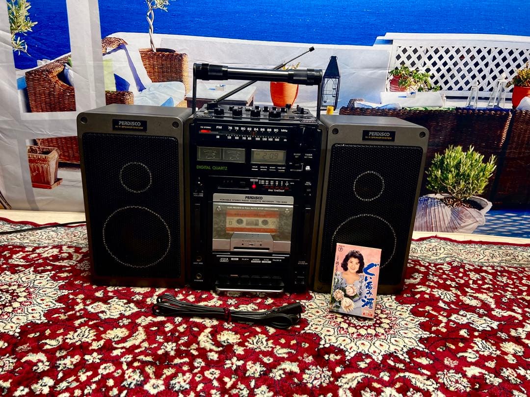 日立パーディスコ TRK-9050 ラジカセメンテナンス済み中古動作美品