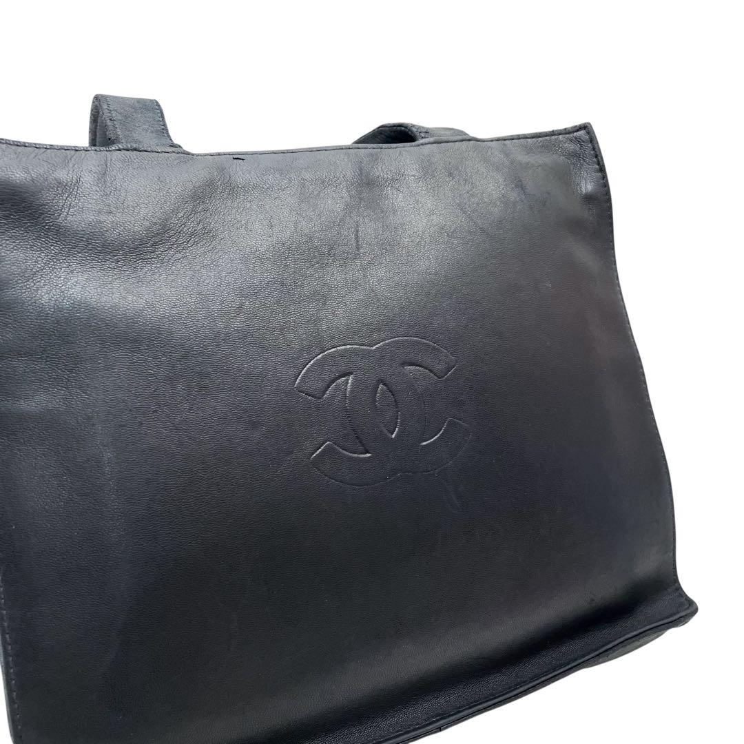 Moonチャン　　　　シャネル ラムスキン レザー ハンド バッグ