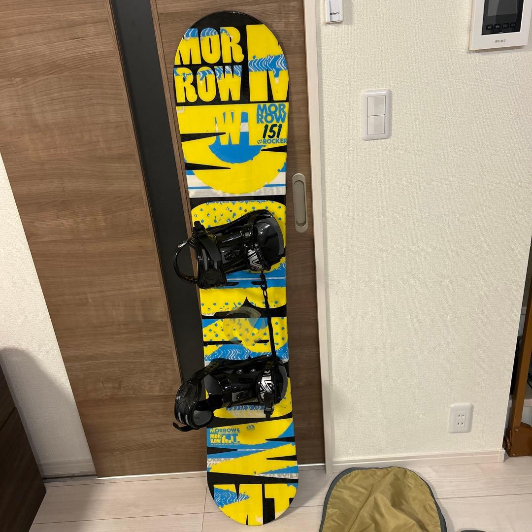 【美品】Morrowスノーボード151cmMORROW ビンディングセット