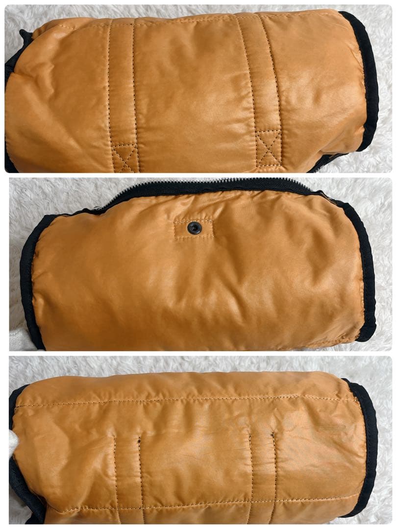 未使用級 ポーター タンカー ミニボストン ブラック ドラムバッグ 肩がけ 黒