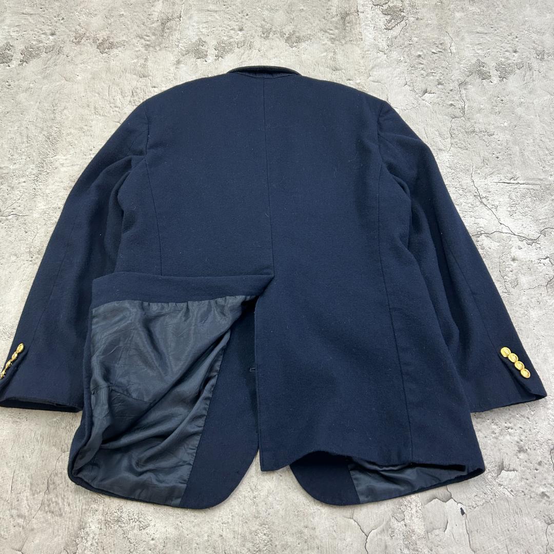 お*ら様 USA製　ポロユニバーシティクラブ　長袖　ウールブレザー　古着　ネイビ