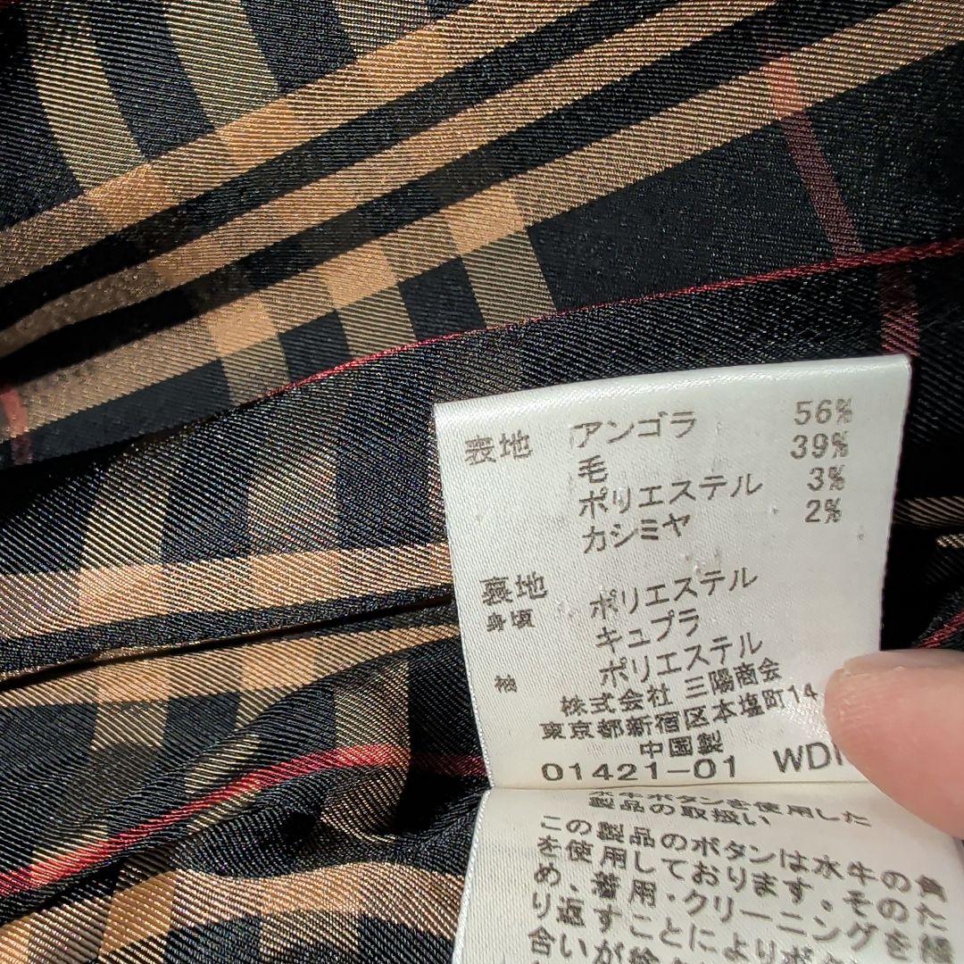 BURBERRY BLUE LABEL ブラック ピーコート