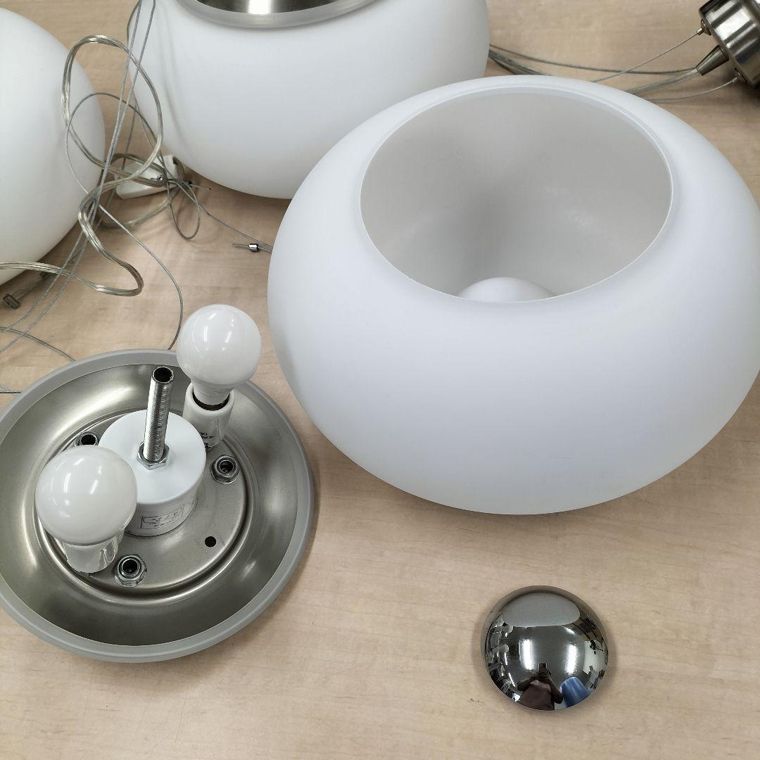 ホワイトペンダントライト オーバル型1点◇LED照明◇B-2505TL11