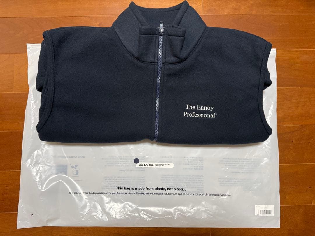 トップス XXL ENNOY PROFESSIONAL FLEECE VEST NAVY