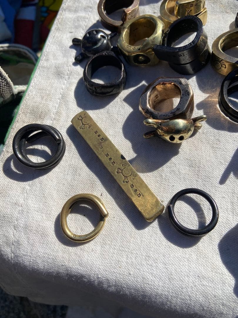 s_man リング ハンドメイド 真鍮