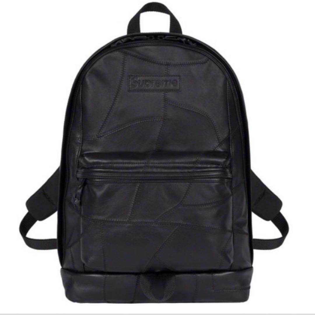 Supreme シュプリーム レザー バックパック 黒