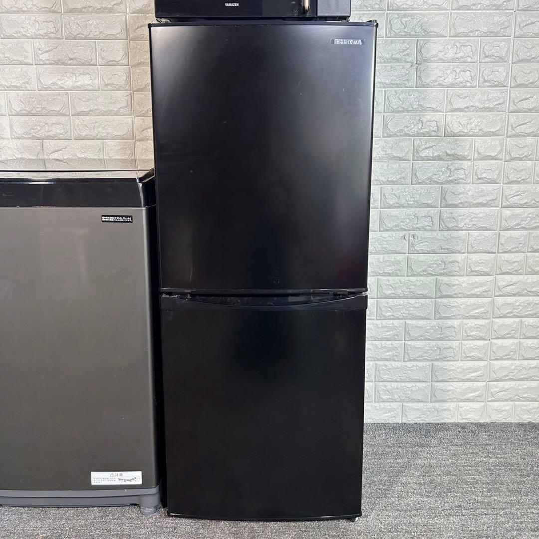 高年式 黒色家電 3点セット 冷蔵庫 洗濯機 電子レンジ 1人暮し I071