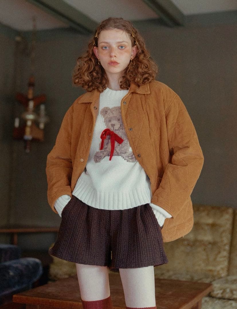 新品ALLISON BROWN アリソンブラウンKNIT SHORT PANTS