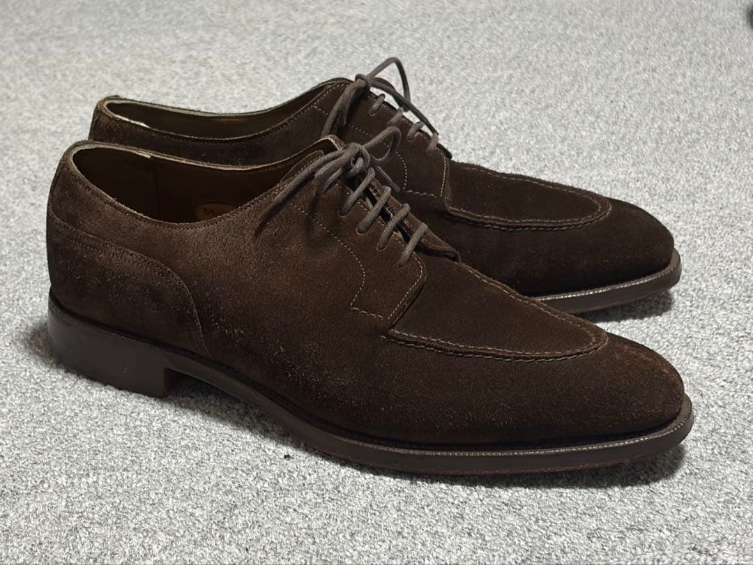 靴 Edward green Dover Mink suede UK8.5E 606