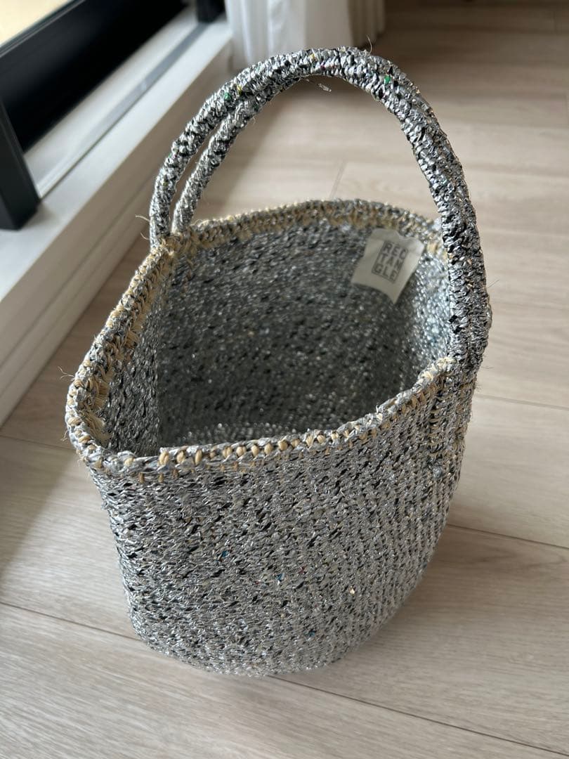 rectangle シルバーバスケット　ビッグトート