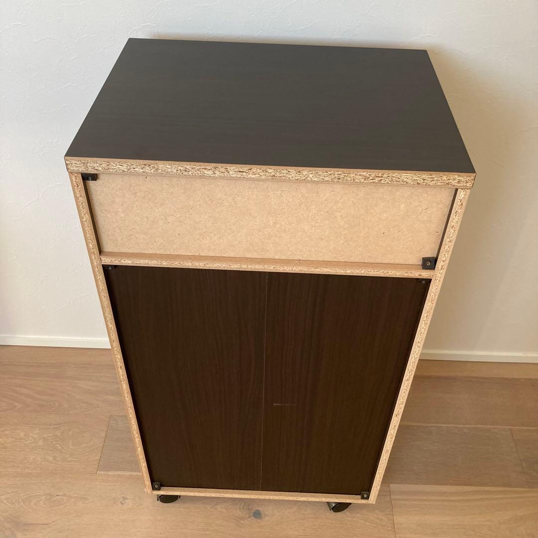 【値下げ/送料無料】ニトリ ゴミ箱 分別ペールカウンター ダークブラウン