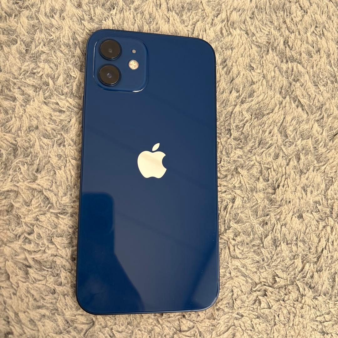iPhone12 ブルー　本体+充電コード付き